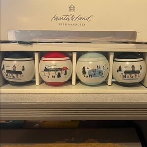 Hearth & Hand with Magnolia Ceramic Ornament Set
